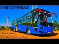 SHIRDI TO HYDERABAD BUS JOURNEY BY WAYFARE VOLVO B11R SLEEPER BUS CABIN RIDE TRUCK ACCIDENT