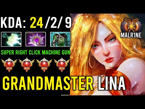 How to Play Mid Lina Like a Pro Grandmaster Tier Top 9 Imm Rank with Crazy Right Click Build Dota 2