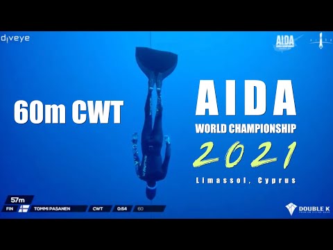 AIDA World Championship 2021 - Tommi Pasanen 60m CWT