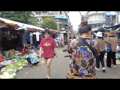 Wet Market Evening Scene: See The Daily Lifestyle People In Phnom Penh & More