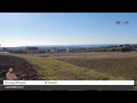 Istra, Kaštelir | zemljište s građevinskom dozvolom