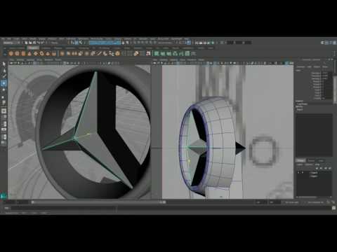 Autodesk maya 2016 mercedes benz metris 2016 modeling timelapse part 1-7