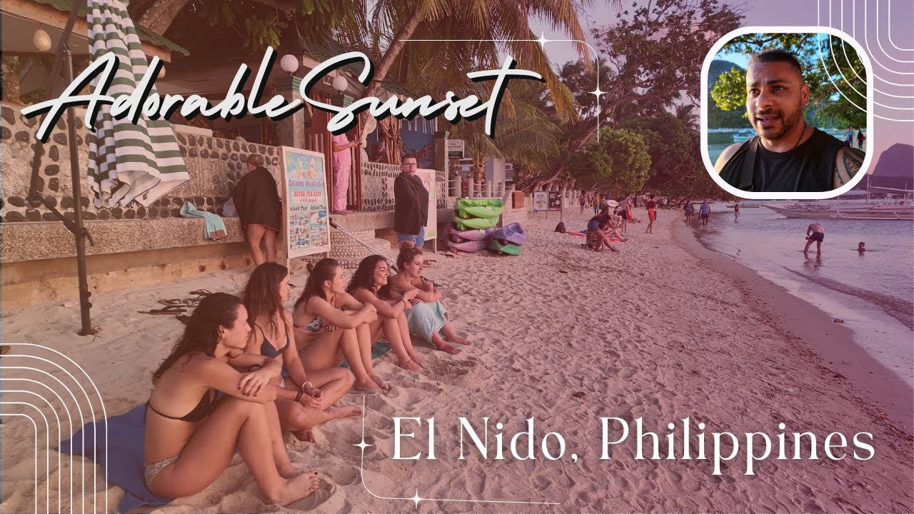 A traveler explores Corong-Corong Beach in this video.