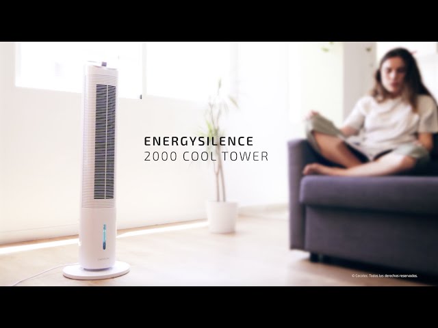 Ventilatore torre Cecotec EnergySilence 2000 Cool Tower 60W 2L 3 velocità Oscillazione video