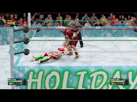 WWE2K17 Christmas Special Pt16: Jessica Claus vs Sara Claus (C)