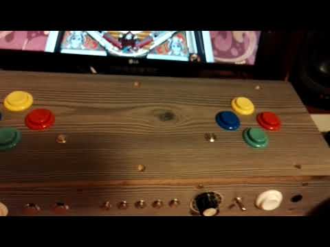 DIY pinball controller box with FRDM-KL25Z &  Pinscape software & Gold Leaf Concave Arcade Buttons