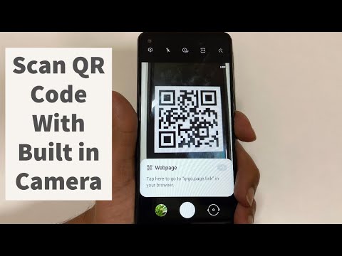 How to scan QR code from camera on Samsung Galaxy A21s, A31, A51, M31s,  etc
