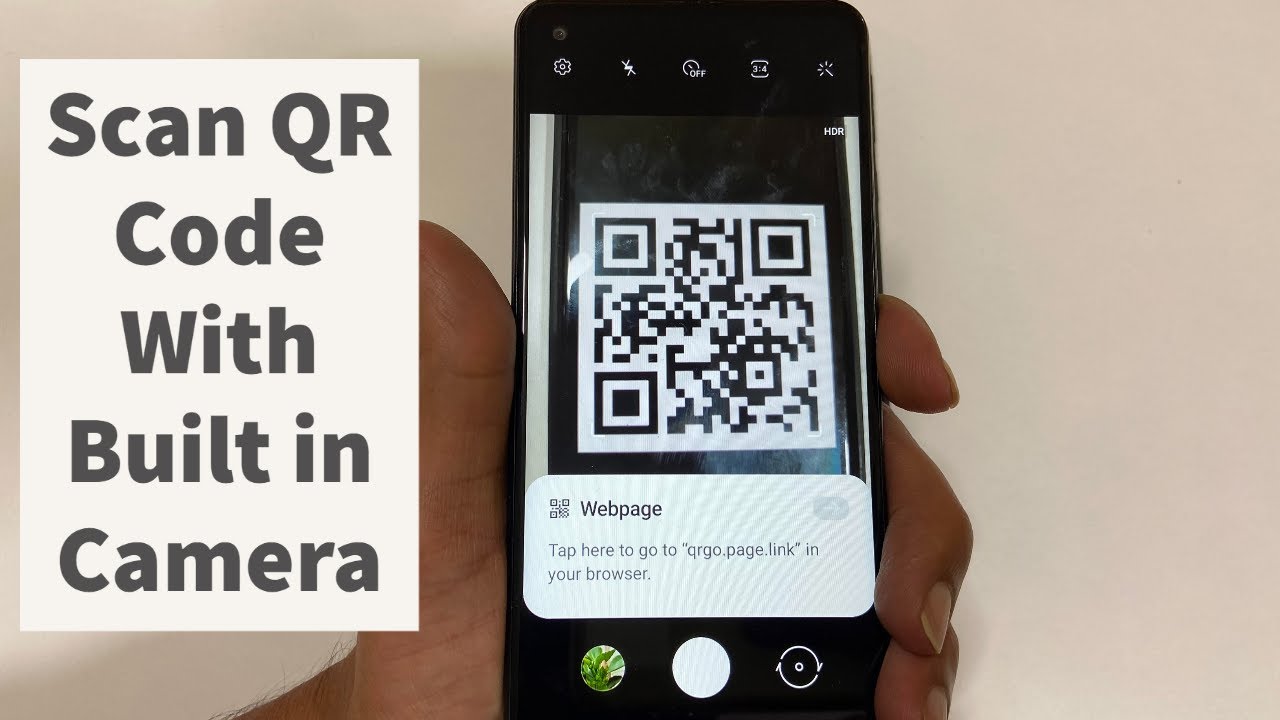 How to scan QR code from camera on Samsung Galaxy A21s, A31, A51, M31s,  etc