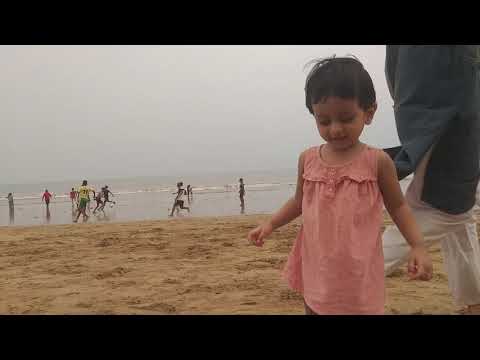 After Unlock khadija enjoying on the beach first time