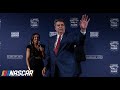 Mike Helton walks the Hall of Fame red carpet as the 2023 Landmark Award winner