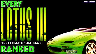 Which Version of Lotus III - Ultimate Challenge Did I Rank No. 1? #lotus #retrogames #retrogaming