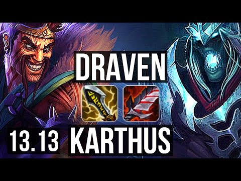 DRAVEN & Soraka vs KARTHUS & Senna (ADC) | 9/0/4, 4.7M mastery, 1000+ games | NA Grandmaster | 13.13