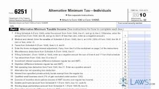 Learn How to Fill the Form 6251 Alternative Minimum Tax by Individual