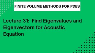 Lecture 31: Eigenvalues and eigenvectors