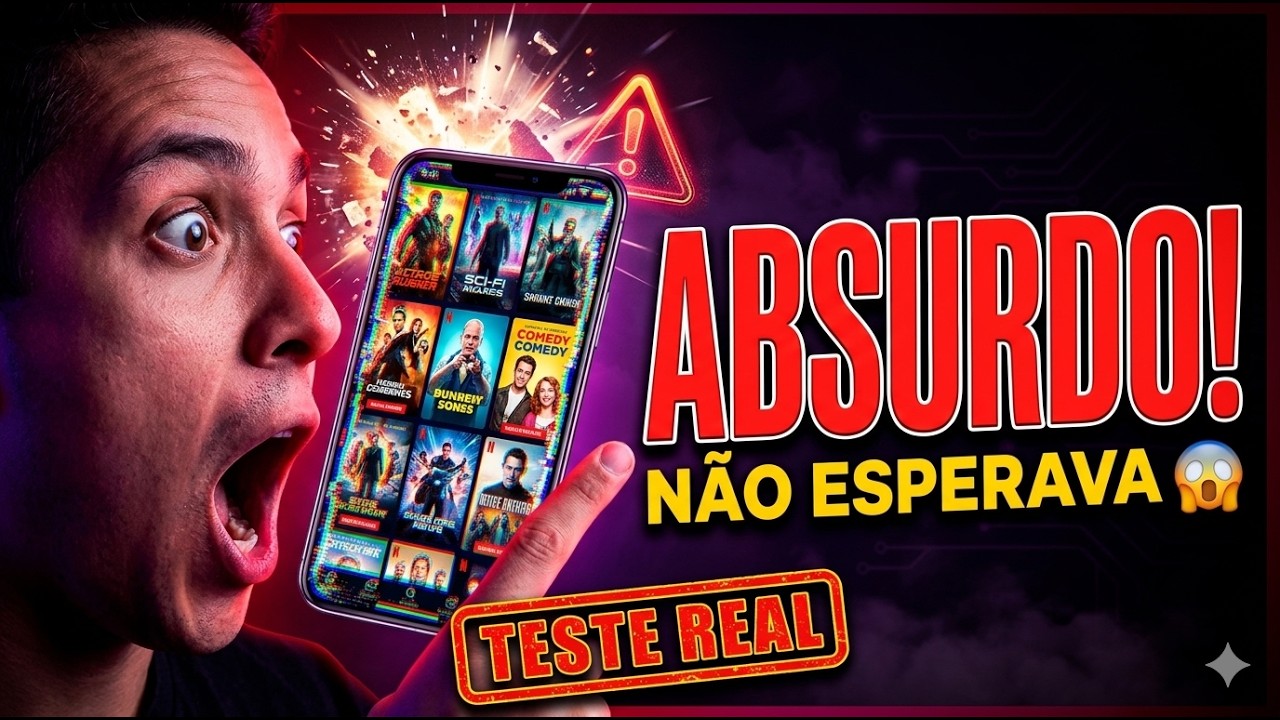 O MELHOR APP DE FILMES E SÉRIES? TESTEI E ME SURPREENDI MUITO MESMO 😱😱