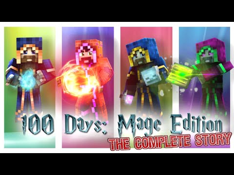 I Survived 100 Days as a Mage in Hardcore Minecraft - FULL MOVIE
