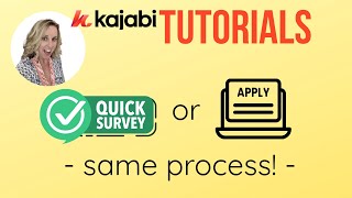 How to Create a Survey or Application Form in Kajabi and Share It