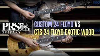 Video thumbnail for PRS SE Custom 24 Floyd (New Top Carve) VS Floyd Custom 24 Exotic Wood LTD Review (No Talking) by Music Force Official