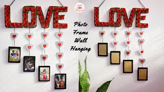 DIY Love Photo Frame Wall Hanging|Valentines day Gift ideas|DIY|Cardboard Craft Ideas|Paper Crafts