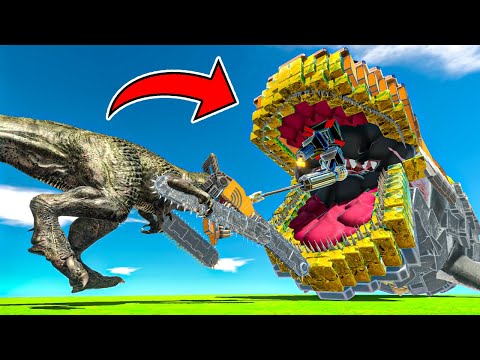 *NEW* GIANT BLOOP FIGHTS CHAINSAW T-REX!