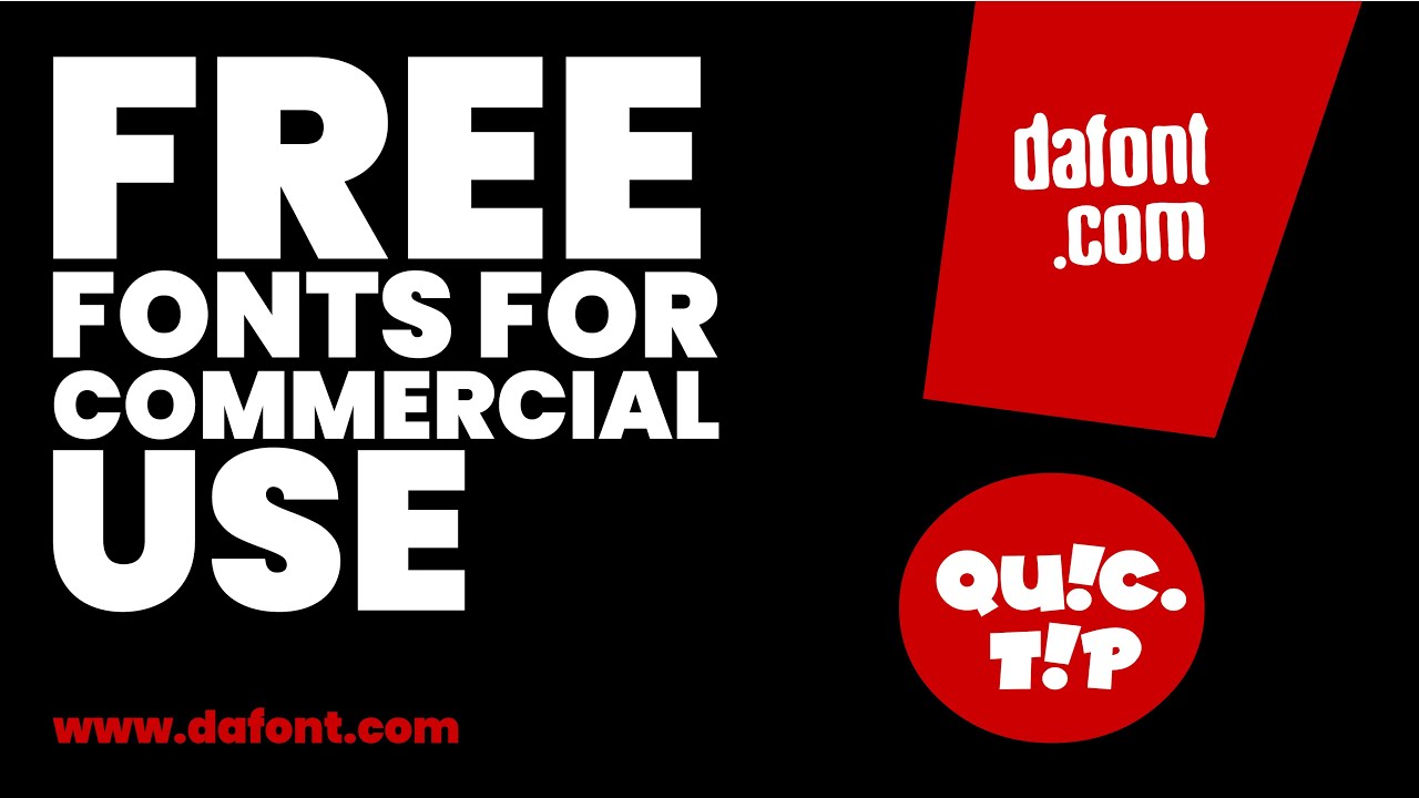 Free fonts for commercial use