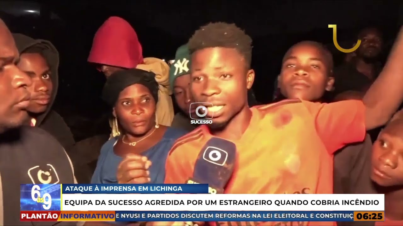 NIGERIANO AGRIDE EQUIPA DA TV SUCESSO DURANTE COBERTURA EM LICHINGA