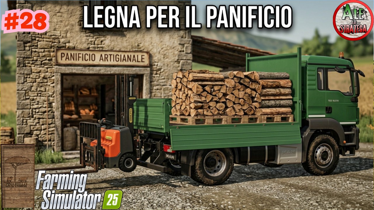 LEGNA PER IL PANIFICIO || FARMING SIMULATOR 25 gameplay ITA || ETRURIA #28