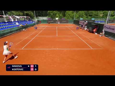 Anna Siskova [Q] (CZE) vs Teodora Kostovic [Q] (SRB) // 4-6 3-6 // W75 Kursumlijska Banja // QF