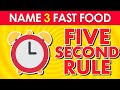 FIVE SECOND RULE GAME  5️⃣⏰