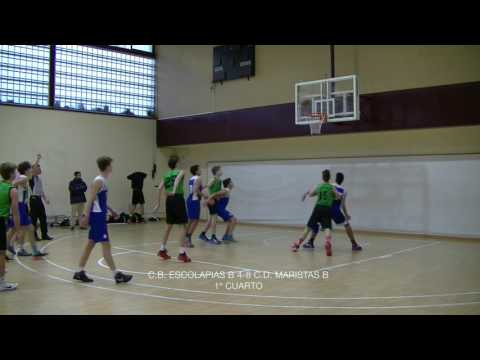 C.B. ESCOLAPIAS B 53-43 C.B. MARISTAS B