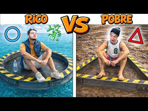 Whoever stays in their geometric shape the longest wins 1,000 reais (Rich vs. Poor Episode 21)