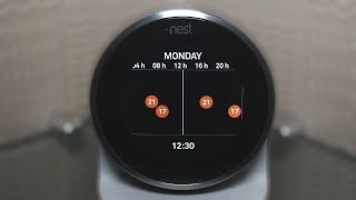 How to manually set a SIMPLE schedule on NEST Thermostat 3rd Generation