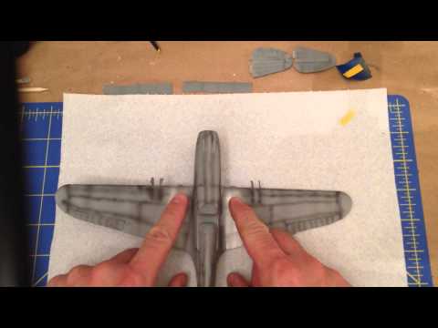 Trumpeter 1/48 Scale P-40 Warhawk Video # 8