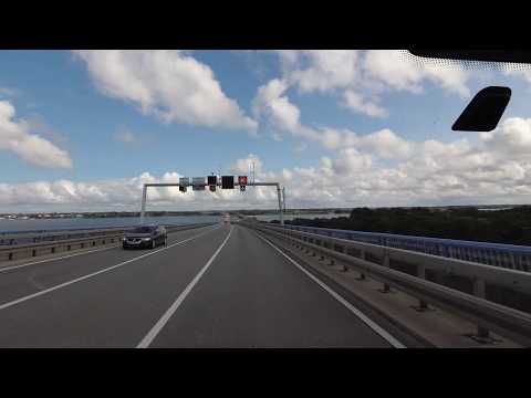 Fahrt über die Rügenbrücke