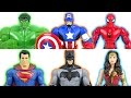 Marvel Vs DC Hulk Superman Captain America Batman Spider Man And Wonder Woman Duel