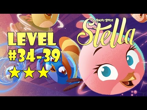 Angry Birds Stella - Level 34,35,36,37,38,39 - Walkthrough 3 Stars Gameplay - Android iOS
