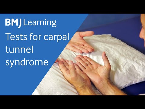 Tests for carpal tunnel syndrome | BMJ Learning