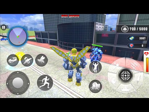 Flying Bee Robot Car Transforming Game#2 - Robot Games - Android Gameplay