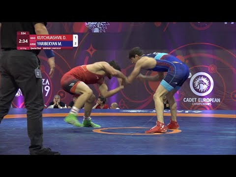 1/4 FS - 71 kg: D. KUTCHUASHVIL (GEO) v. M. YARIBEKYAN (ARM)