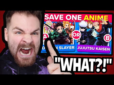 COMPLETELY F***ING IMPOSSIBLE!! | SAVE *ONLY* ONE ANIME (REACTION!)