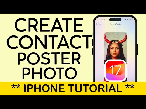 How to Create Contact Poster for Someone Else on iPhone iOS 17 (2023)