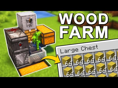 The EASIEST Wood Farm in Minecraft 1.21+ (Tutorial)