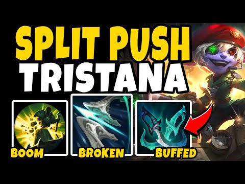 AD TRISTANA SOLO LANE IS 100% BROKEN AND NEEDS MORE NERFS! - League of Legends
