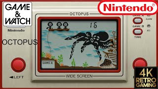 Octopus Nintendo Game & Watch 4k Gameplay