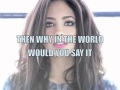 Jasmine Villegas Official Didn't Mean It Lyrics ...
