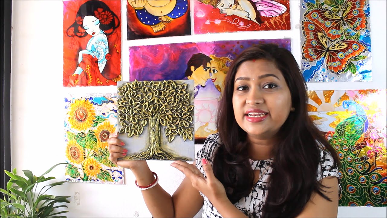 mural painting using clay for beginners by creative art