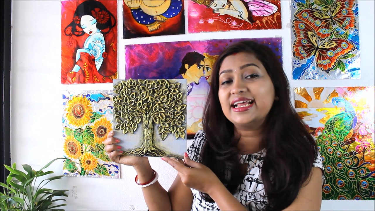 mural painting using clay for beginners by creative art