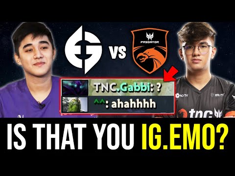 Gabbi "?" Abed like what IG.Emo did - FUNNY ALL CHATS - EG vs TNC DOTA 2