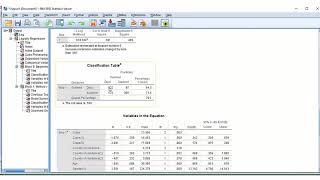 Performing Logistic Regression in SPSS