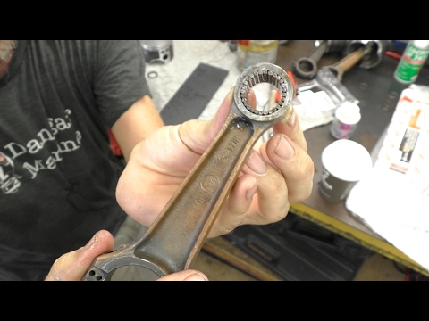 Assembling the Evinrude pistons